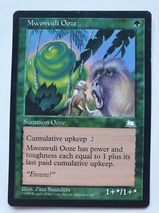 Magic The Gathering Mwonvuli Ooze - Weatherlight - Rare 
