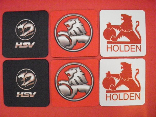 6 x Holden - Neoprene Drink Coasters 10cm -your design - Free Post - Picture 14 of 24