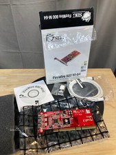 SIIG DP FireWire 800 M-64 PCIe Card Adapter In Box With Firmware  Cables