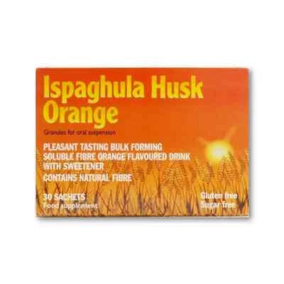 Ispaghula Husk Orange Fibre 30 sachets | Digestive Wellness Gluten & Sugar Free