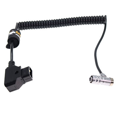 Power Coiled Cable for Blackmagic Pocket Cinema Camera 4K BMPCC 6k, DTap to 2Pin