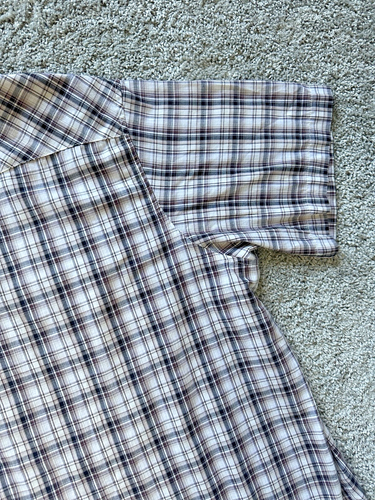 Camicia Wrangler uomo 3XL quadri perle snap moda western manica corta bottoni su - Foto 10 di 18