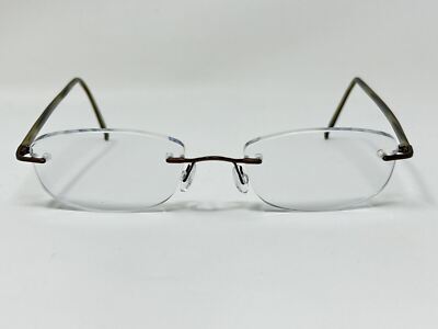 Marchon Airlock2 Eyeglasses Frame 770/37 014 Bronze Rimless 52[]21 140
