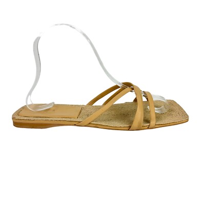 zara beige flat sandals