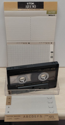 TDK AR-X 90 *UNBESCHRIFTET+STICKER* IEC I Type 1 Kassette Cassette -neuwertig-