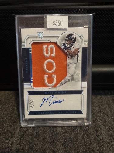 2023 Panini National Treasures - Rookie Material Signatures Marvin Mims #21 1/1