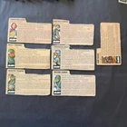 LOT OF 7 1982 HASBRO GI JOE FIGURE FILE CARDS - scarlett rock grunt flash hawk