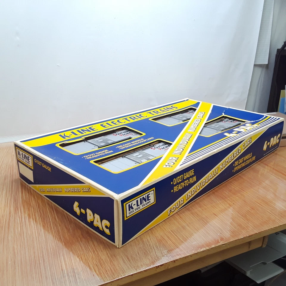 K-Line Southern Pacific 4-Pac Boxcars O/27 "Overnights" O Gauge K-6424 READ - Image 4 of 4