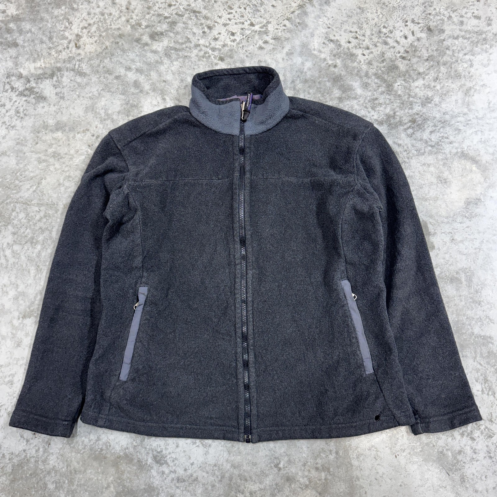 Vintage Patagonia Synchilla Jacket Womens Large Gray Fleece Zip Made USA 90s