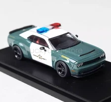FW 1:64 Scale Police Sheriff SRT Hellcat Muscle Sports Diecast Metal Model