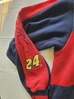 Vintage Jeff Gordon Nascar Dupont 24 Pull Over Hoodie 1/4 Zip Size L Blue / Red — photo 7