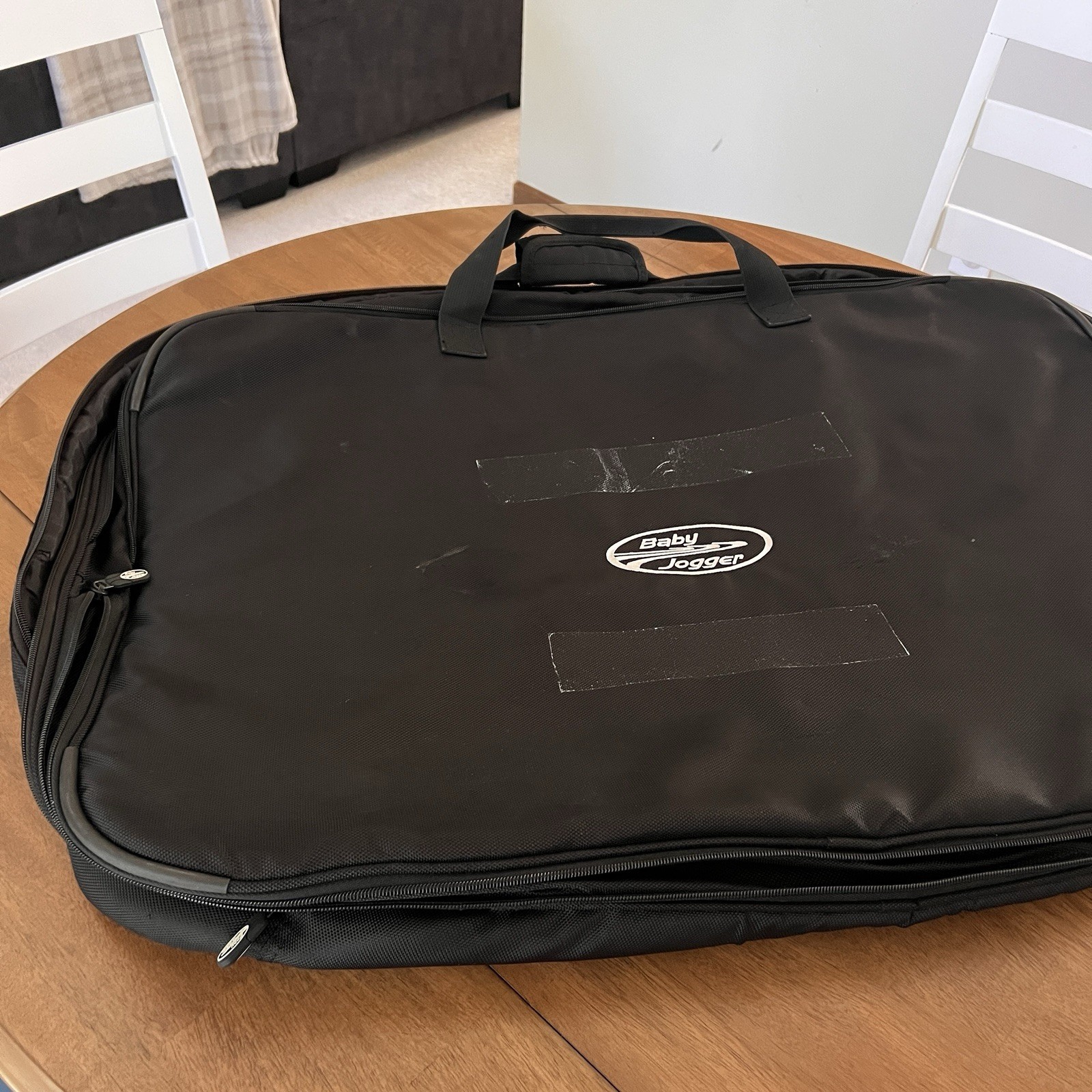 Baby Jogger Stroller Travel Bag Carrier Black Expandable w/ Strap & Pockets