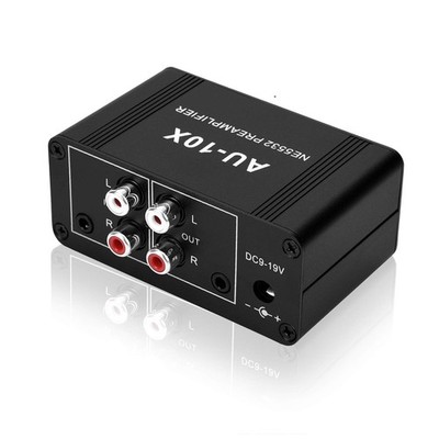 Mini Small Stereo Audio preamplifier, Headphone Amplifier, Gain 20dB Phono Tu...