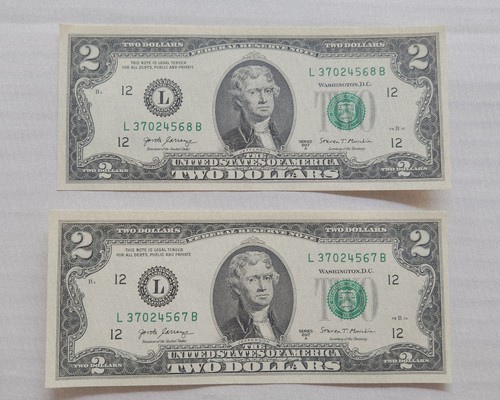 Due (2) monete da collezione - Gli Stati Uniti d'America due dollari - Foto 9 di 10