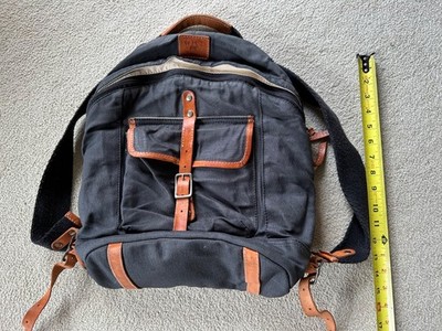 WILL LEATHER GOODS Waxed Canvas and Leather Backpack Made in Mexico