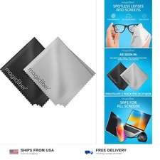 Microfiber Cleaning Cloth Glasses Cleaner Eyeglass Wipes 2 Pack Screen