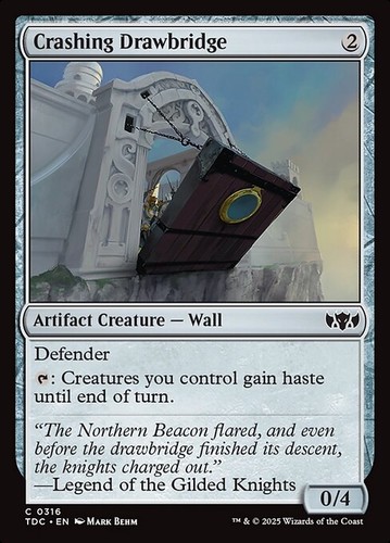 Crashing Drawbridge 316 C Normal TDC MTG NM