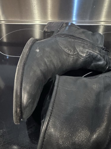 Paul Green Women’s Black Leather Western-inspired Ventura Bootie Boots Size 10 - Picture 18 of 18