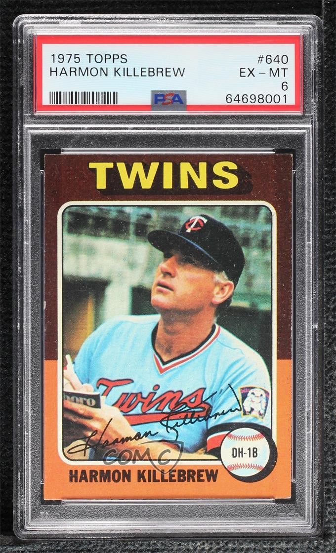 1975 Topps Harmon Killebrew #640 PSA 6 HOF