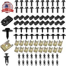 100 PCS Car Body Screws and Bolts, Bumper Fender Screws Bolts Set, Splash Shield