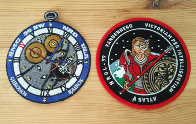 USAF VAFB 30SW NRO Atlas V NROL-79 Satellite Launch Patch Set - 2pcs.