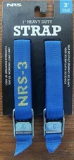 NRS 1” Straps 3’ Long Pair Blue
