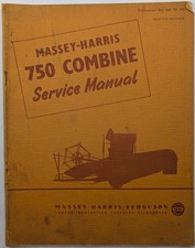 Original Massey Harris No 750 Towed Combine Harvester Service Manual, 634 721 M2