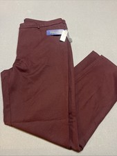 PENDLETON Pants Womens 14 Flat Front Maroon