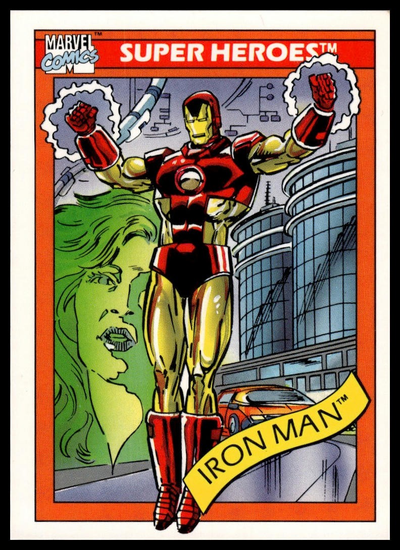 1990 Impel Marvel Universe #42 Iron Man