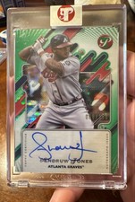 2025 Pristine - Autographs Andruw Jones AJ Green Pristine Pulsar Refractor /150 