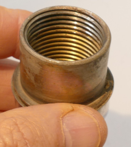 1 Inch Threaded Chrome-Plated Steel Nut Cover RV 1.25"