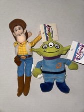 DISNEY STORE MINI BEAN BAG PLUSH TOY STORY WOODY ALIEN NWT