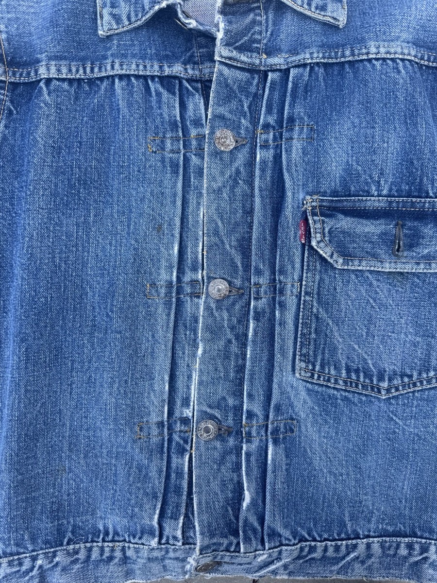 Vintage Levi's Type 1 506xx 1940's Denim Jacket Big E Selvedge