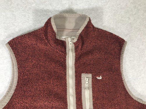 Southern Marsh Vest Mens XL Heather Red Waffle Fleece Full Zip Golf Hiking - Picture 2 of 10