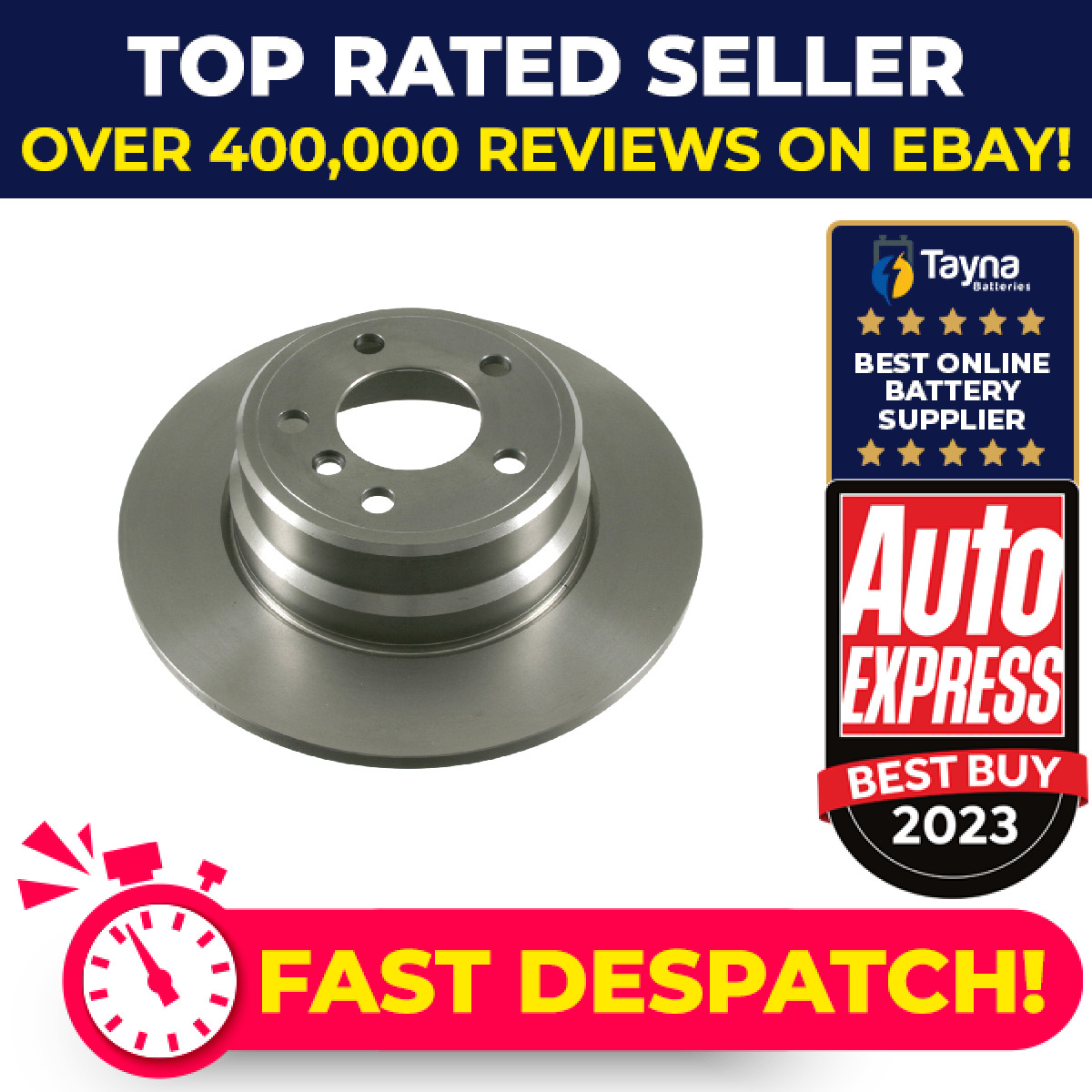 2x Brake Discs Pair Solid fits BMW X5 E53 3.0D Rear 01 to 06 324mm Set Febi New