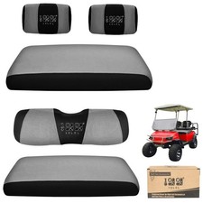 Golf Cart Seat Covers Front Rear, Fits Yamaha, Club Car, EZGO - 3D Air Mesh, W