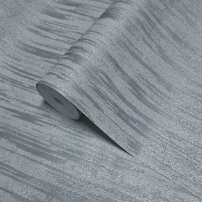 Embossed Light gray vertical streaks distressed textured Modern Wallpaper rolls