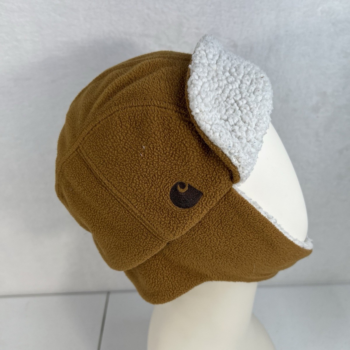 Carhartt Hat Infant Toddler Brown Faux Fleece-Lined Ear Flap