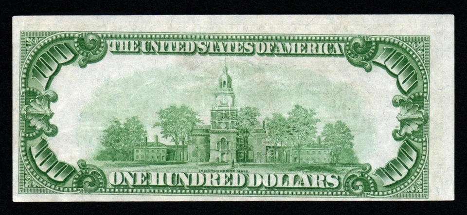 1934 $100 Misalignment Print on Reverse ERROR Crisp AU+ Federal Reserve Note! - Image 3 of 3