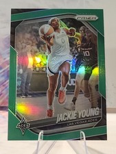 2025 Panini Prizm WNBA #23 Jackie Young Green Prizms Las Vegas Aces