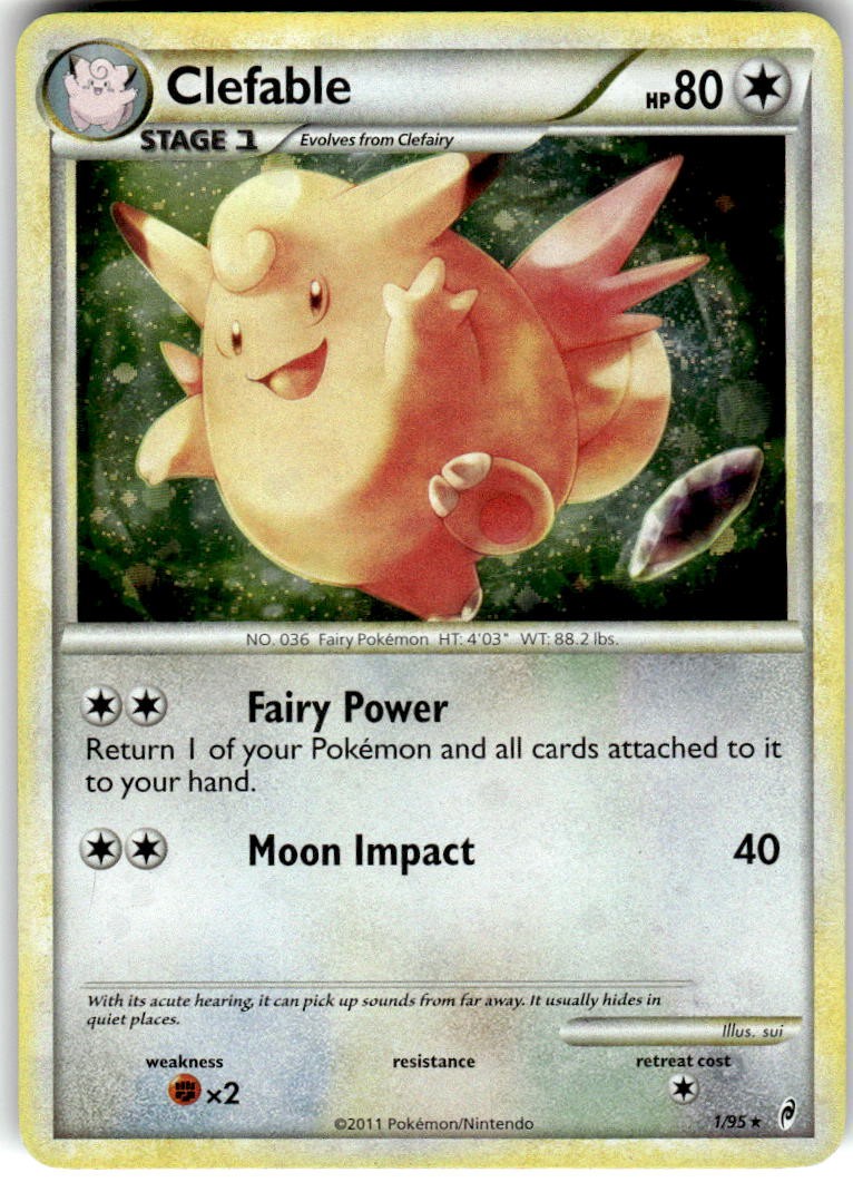 Clefable Call of Legends 1/95 2011 Swirl