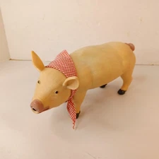 Vintage Oscar Oinker Pig Security Motion Activated Oinks Red Bandana 