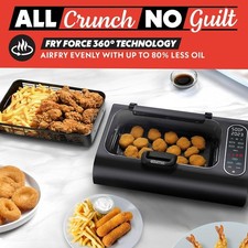 Gourmia Smokeless Indoor Grill Air Fryer with Recipe Book Electric Grill