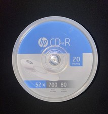 HP-20pk 52x 700 MB / 80 Mins CD-R-20 Pk Spindle Blank CDs New Sealed