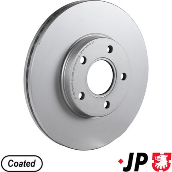 2X JP Group Bremsscheibe JP 1563101500 FüR Transit Connect Ford Tourneo 16V LPG-image