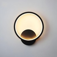 LED Wandleuchte Innen,12W 1400LM Wandlampe LED Rund Mordern
