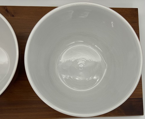 Set Of 3 Nesting Mixing Bowls 9” 8.5” 7.25” Yellow Orange Purple Heavy Deep - Picture 5 of 11