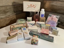 Vintage Lot Of 25 New Avon Soaps & Scrubbers