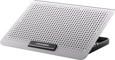 NEW Enfriador De Aluminio 7 Niveles De Altura Para Laptop Plateado