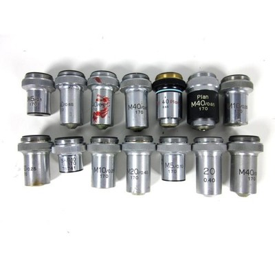 Nikon X04644 Microscope Objective Lens Set Optical Physics Lab Equipment As Is